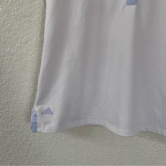 Adidas Pure Motion White/Blue Polo Golf Tank Top Size Medium - Picture 2 of 7